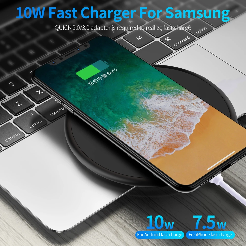 Беспроводное зарядное устройство Olaf 18 Вт для Samsung Galaxy S10 S9/S9 + S8 Note 9 USB зарядная