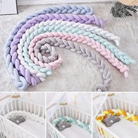 new arrival 10 18 twist knot baby bed bumper 1 523m fashionable crib stroller accessories childrens bed protector room decor