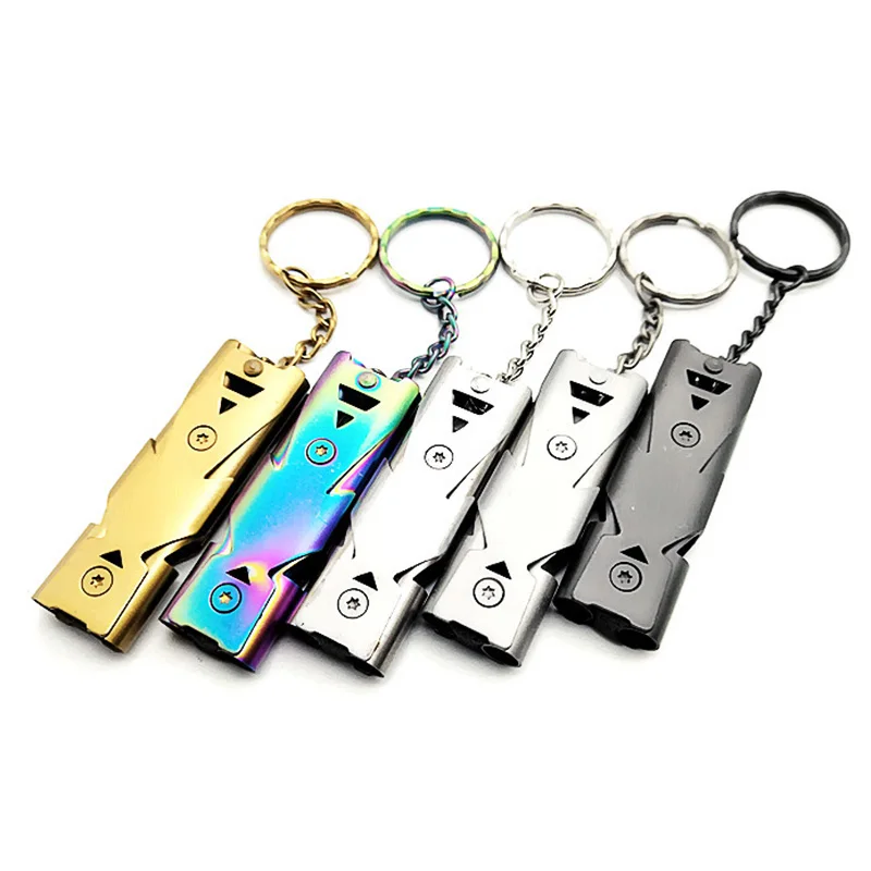 1 шт. на открытом воздухе Высокое 150 децибел портативный свисток из нержавеющей