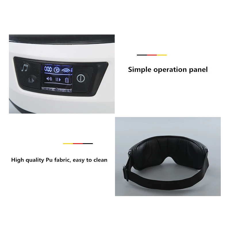 

Hot Compress Eye Massager Electric Bluetooth Eye Care Device Heating Vibration Massage Relieve Eye Fatigue & Improve Sleep