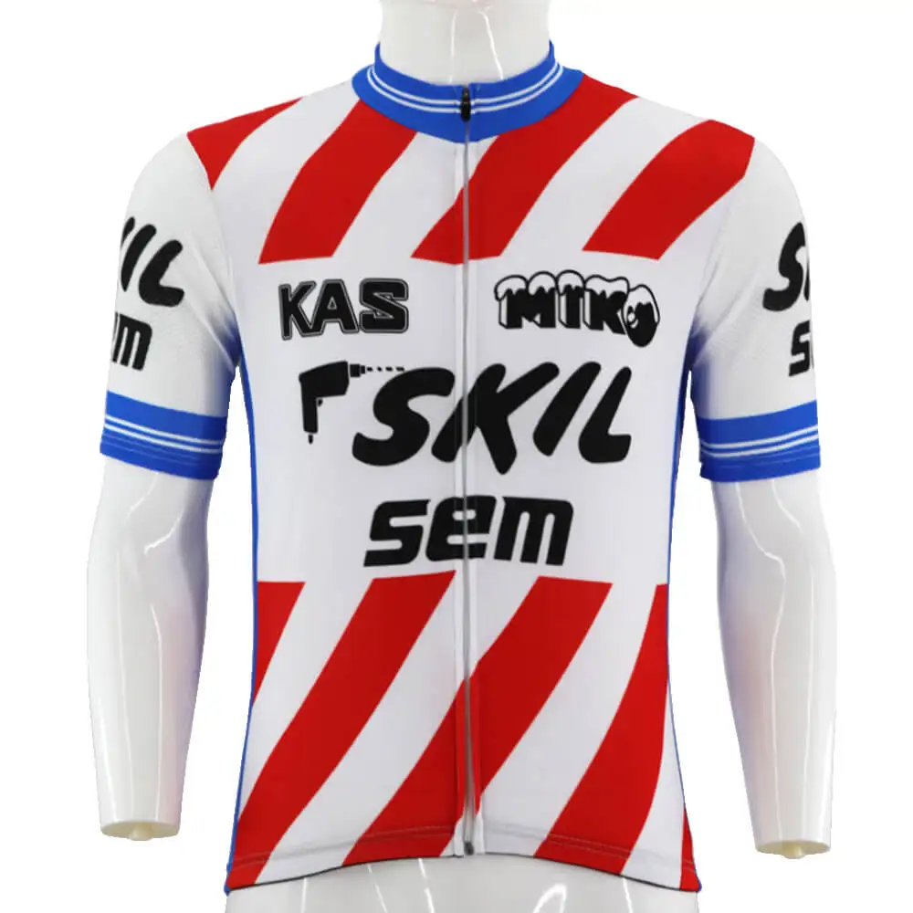 French cycling team clothing men short sleeve red stripe road Jersey bike shirt tops ride clothes quick-drying | Спорт и развлечения
