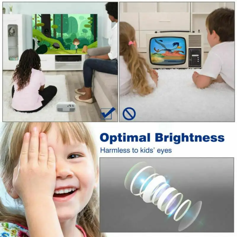 2020 мини 1080P светодиодный проектор для смартфонов дома Театр сотовом телефоне full hd