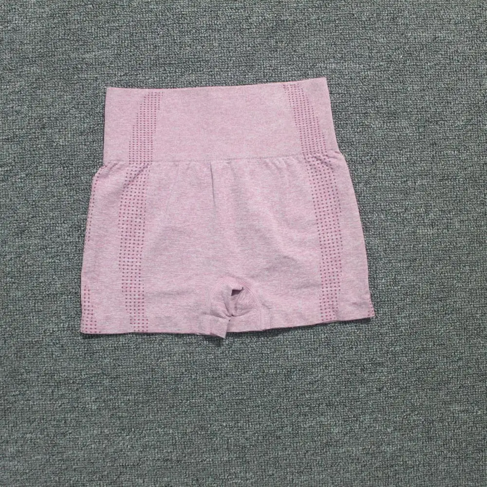 Шорты женские бесшовные с высокой талией Велосипедки из спандекса для фитнеса и