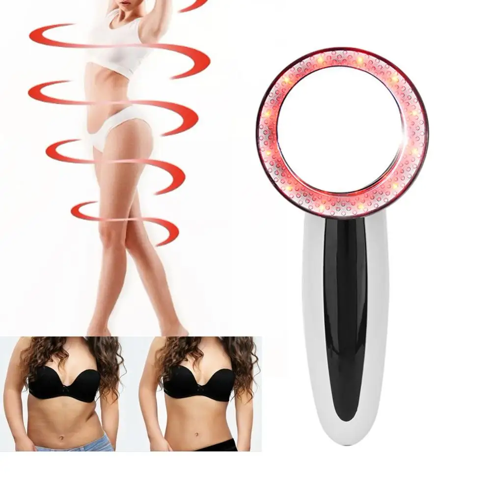 Koop 3 Soorten Zes-In-een Gezicht Vorm Vormgeven Apparaat Led Ultrasone Kleur Licht Verstevigende Body Shaping Lichaam Ems Massage Schoonheid Apparatuur