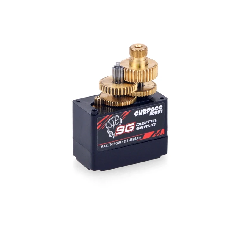 

SURPASS HOBBY S0009M 9G Metal Gear Digital Servo 1.4KG Steering Gear for RC Drone Airplane Robot Car Boat Fixed Wing