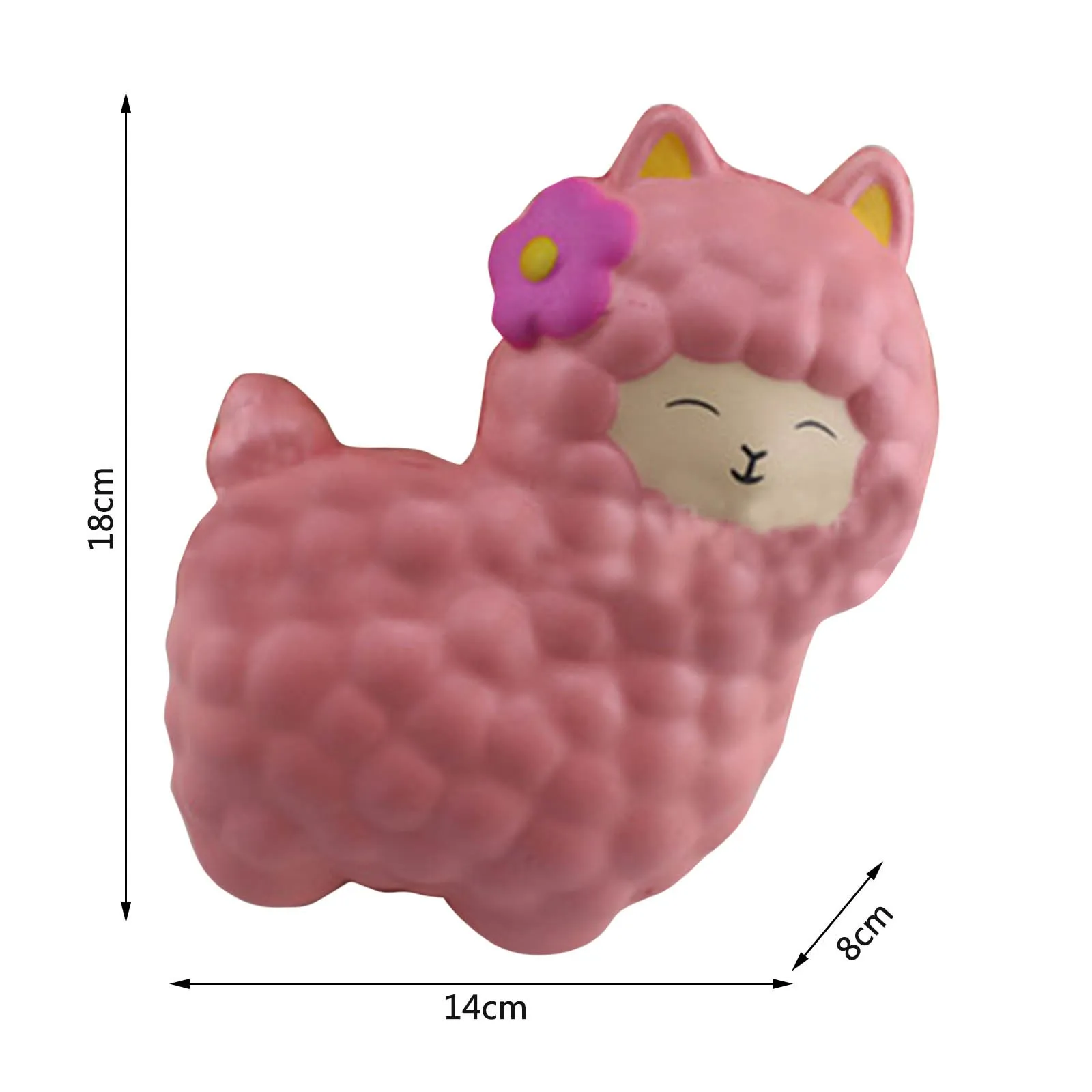 

Adorable Llamas Alpacas Slow Rising Fruit Scented Squeezed Stress Relief Toys Jumbo Adult Child Decompression Toy Fun Decor