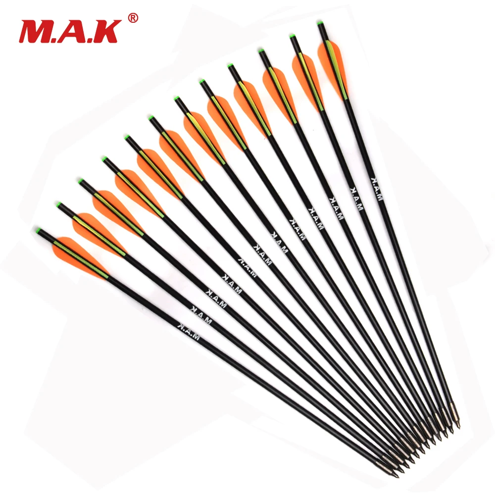 Болты для арбалета 17/20 дюйма стекловолоконная стрела диаметр 8 мм со съемным