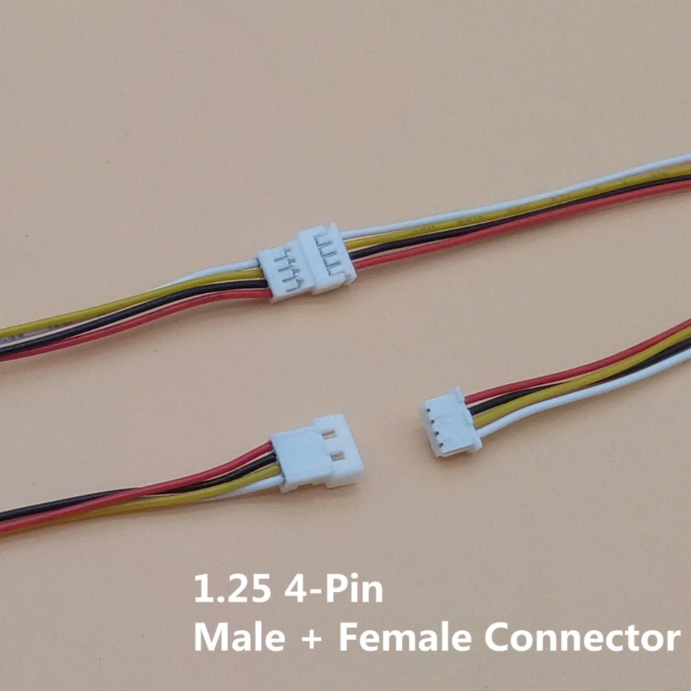 100 компл./лот разъем Micro JST 1 25 мм 2Pin 3Pin 4Pin штекер и гнездо с проводами кабели