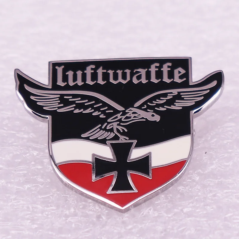 Жесткие эмалированные булавки с черным крестом немецкие военные Броши времен 2