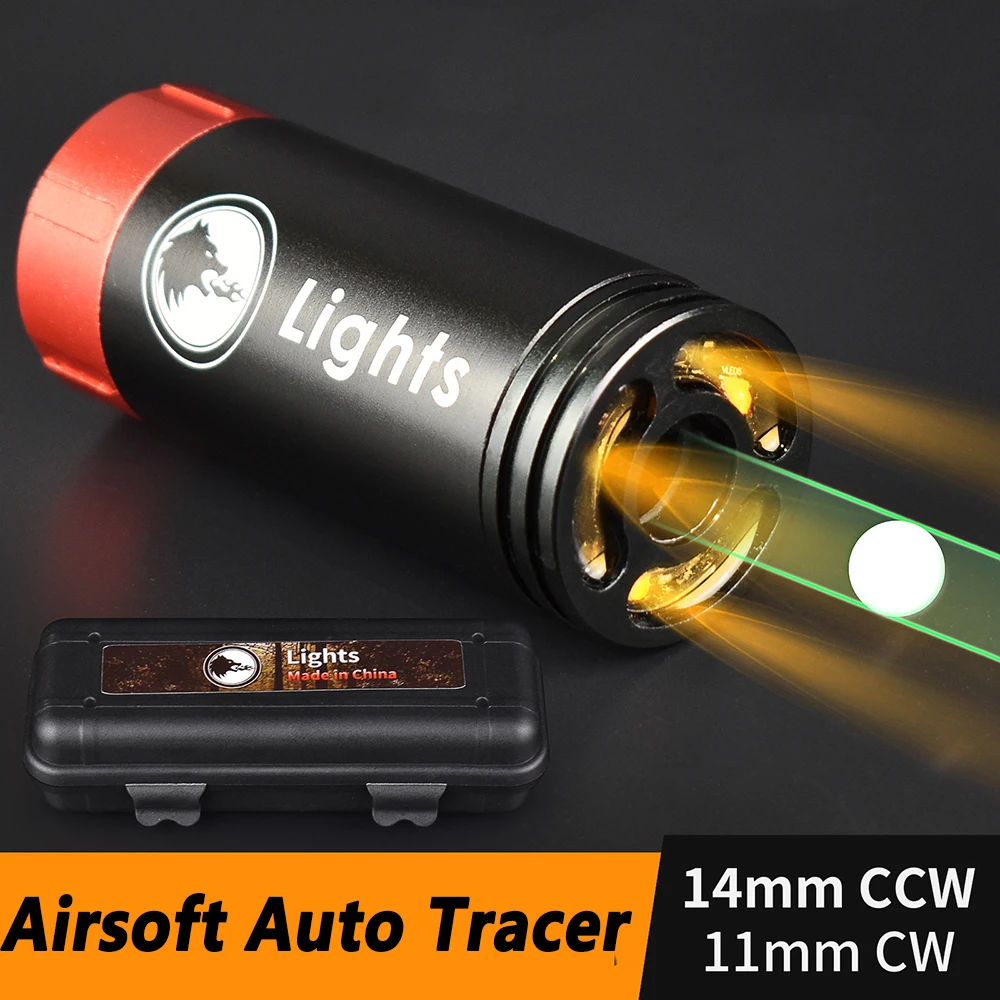 

Airsoft Auto Tracer 14mm CCW/11mm CW for Rifle Pistol Tactical S Tracer Fluorescent Fire Tracing Hunting Gun Accessories