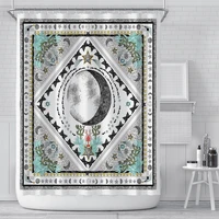 witchcraft divine shower curtain waterproof bathroom curtain tarot card toilet laundry room home decor watertight bath curtain