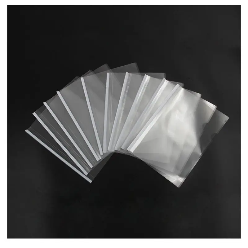 10 шт белый пластиковый раздвижной бар файл папка для A4 бумаги отчет | Дом и сад