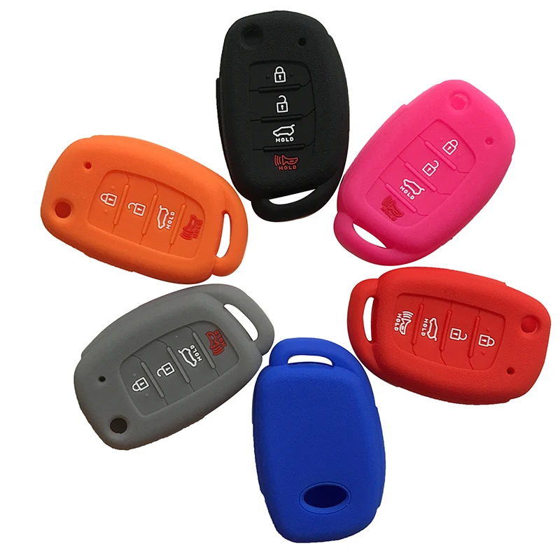 Силиконовый резиновый держатель оболочки кожи автомобиля ключ крышка для hyundai