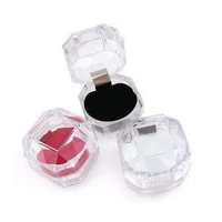 hot sale acrylic transparent ring box jewelry package gift box wedding packaging jewelry display rack wholesale 100pcslot