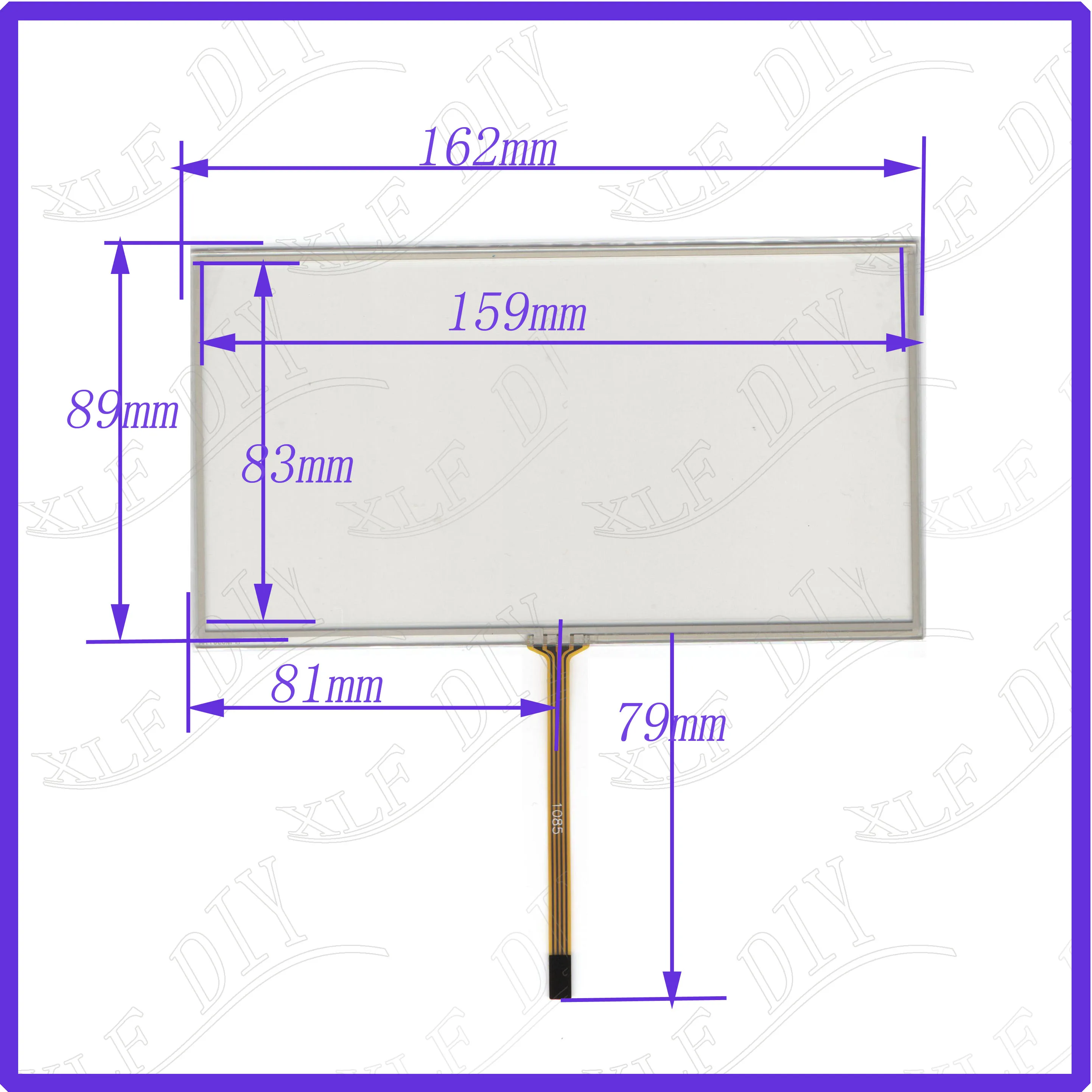 

ZhiYuSun wholesale 163*88mm 7inch 4lines resistance screen for car DVD redio this is compatible