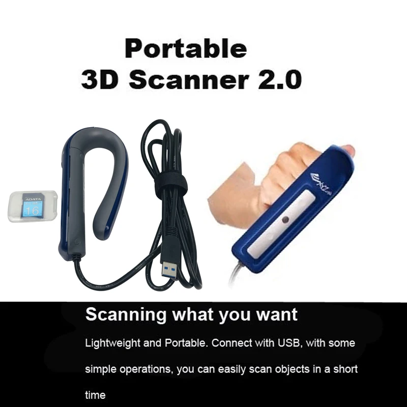 

Портативный Полноцветный 3d сканер SENSE 2, ручной 3d сканер, Многоцветный 3d человеческий тело, изготовлено 3d-системами