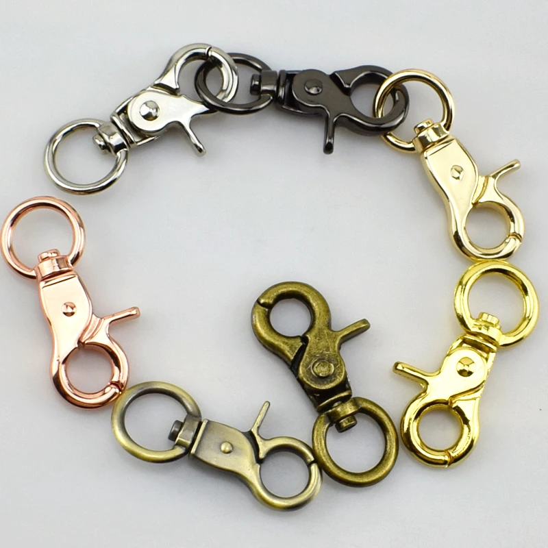 Meetee 5 шт. металлическая сумка пряжка кольцо для ключей застежки зажимы пряжки