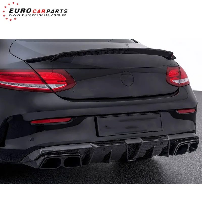 Спойлер C63 coupe для C-class W205 2014-2012 года до B-style спойлер из углеродного волокна C63s |