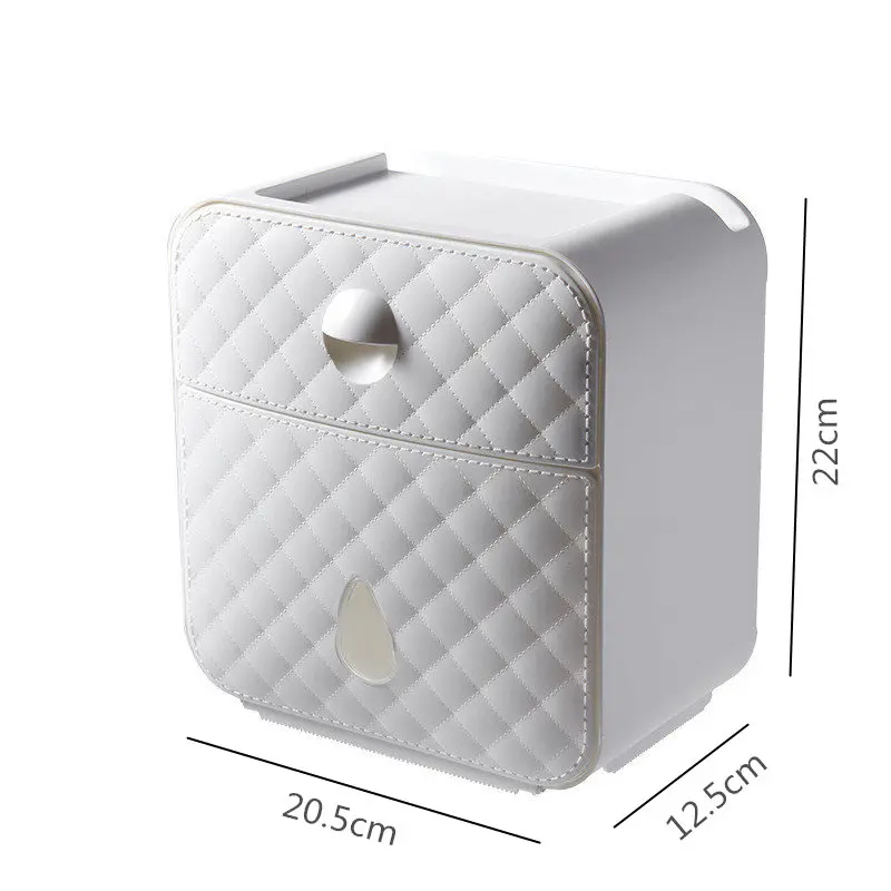 

Toilet Roll Holder Waterproof Paper Towel Holder Wall Mounted Wc Roll Paper Stand Case Tube Storage Box Bathroom Accessories