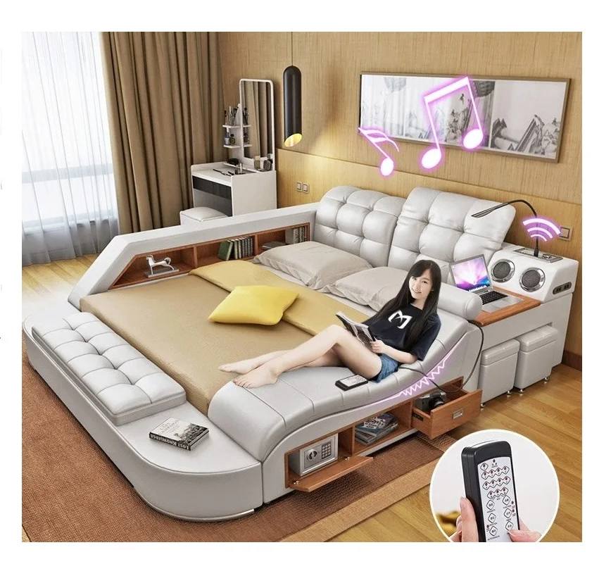 Camas dormitorio letto matrimoniale кожаная samrt кровать cama|Кровати| |