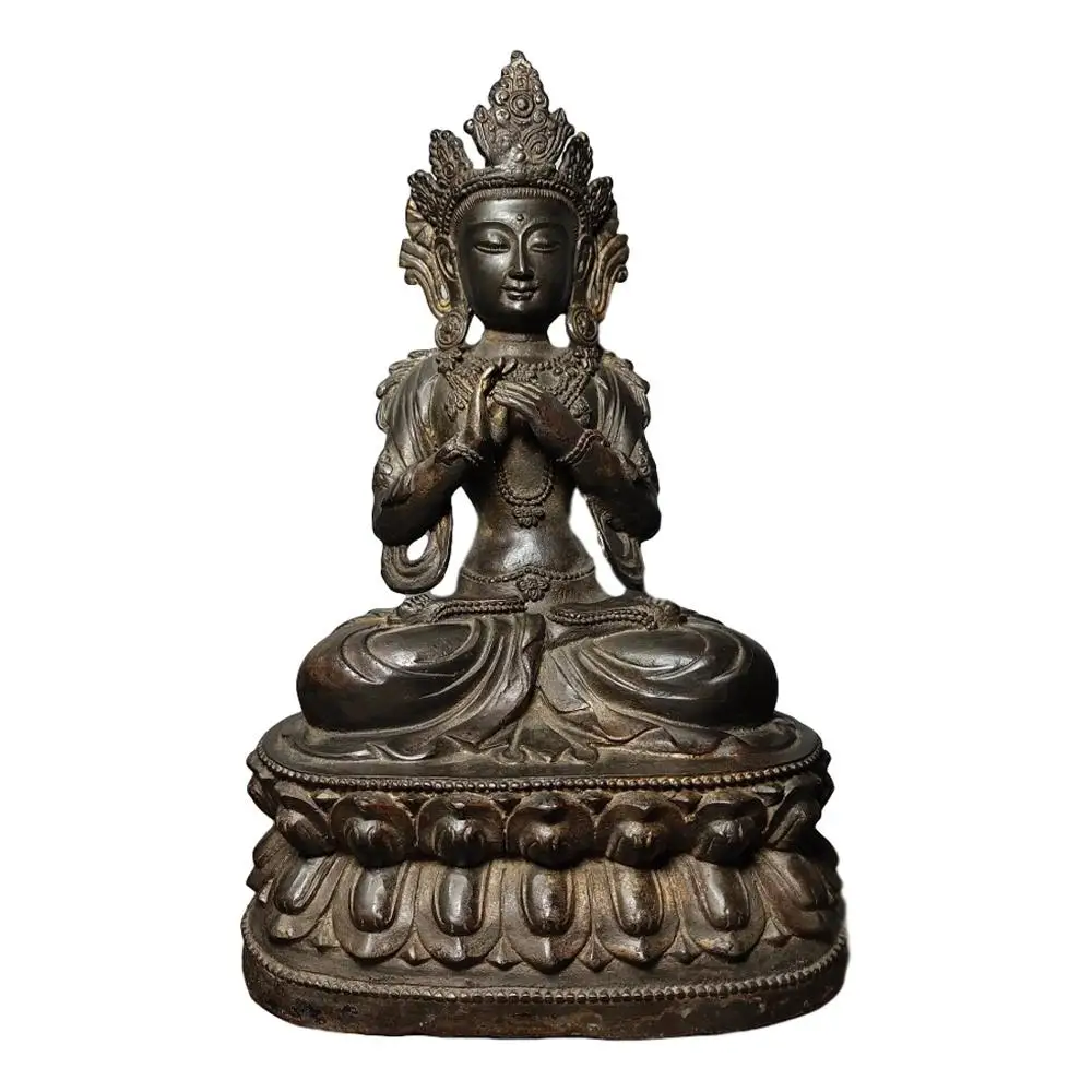 

LaoJunLu One Tara тибетский Будда имитация старинной бронзы шедевр коллекция одиночных китайских ювелирных изделий в традиционном стиле