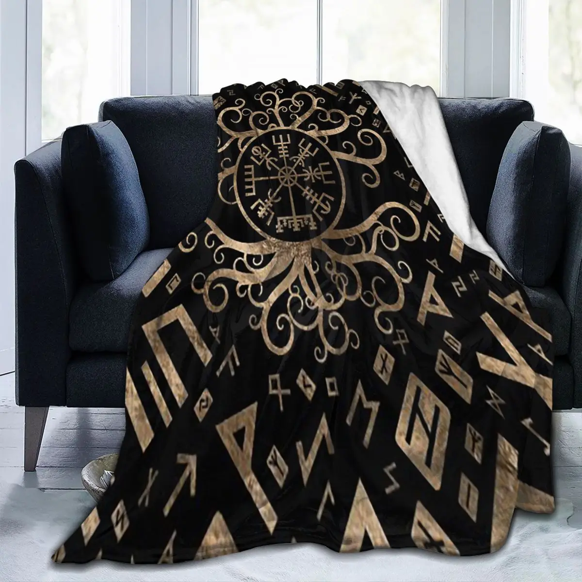 

Vikings Blanket Fleece Textile Decor Portable Lightweight Thin Throw Blanket for Bedding Car Bedspread