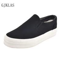 slip on canvas shoes for women platform sneakers loafers black white shoes womens chunky sneakers casual shoe woman flats new