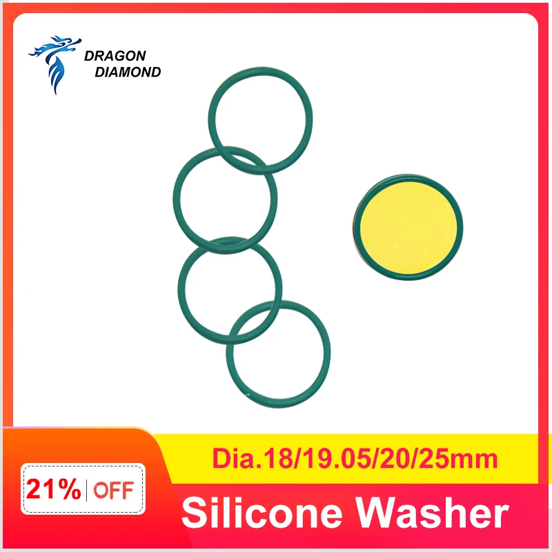 DRAGON DIAMOND 10 шт./лот силиконовая шайба лазерный гравер 18 мм 19 05 20 25 для защиты CO2 фокус