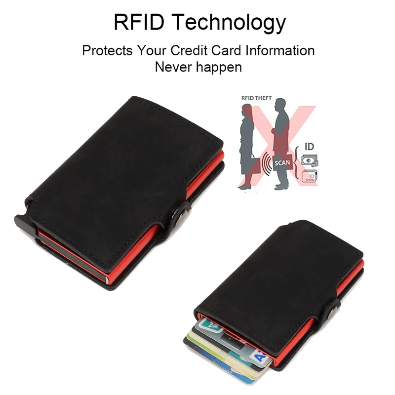 Фото DIENQI настраиваемый Анти Rfid кредитный держатель для карт мужской металлический DIENQI настраиваемый Анти Rfid кредитный держатель для карт мужской металлический