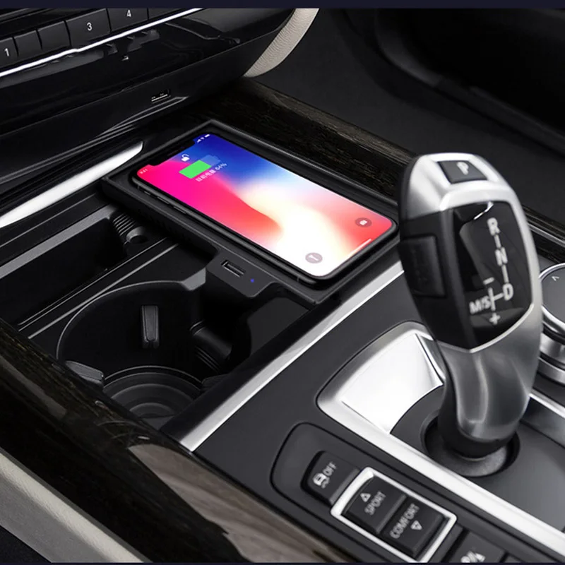 Автомобильный USB плата беспроводного зарядного устройства Подходит для BMW X5 X6 2014