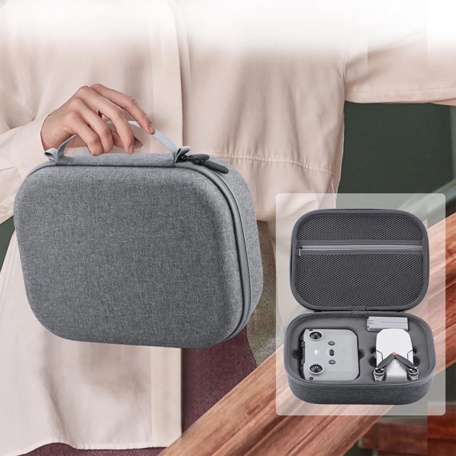 

SUNNYLIFE Portable Nylon Storage Protective Travel Carrying Case Bag for DJI Mavic Mini 2 Drone Remote Controller Accessories