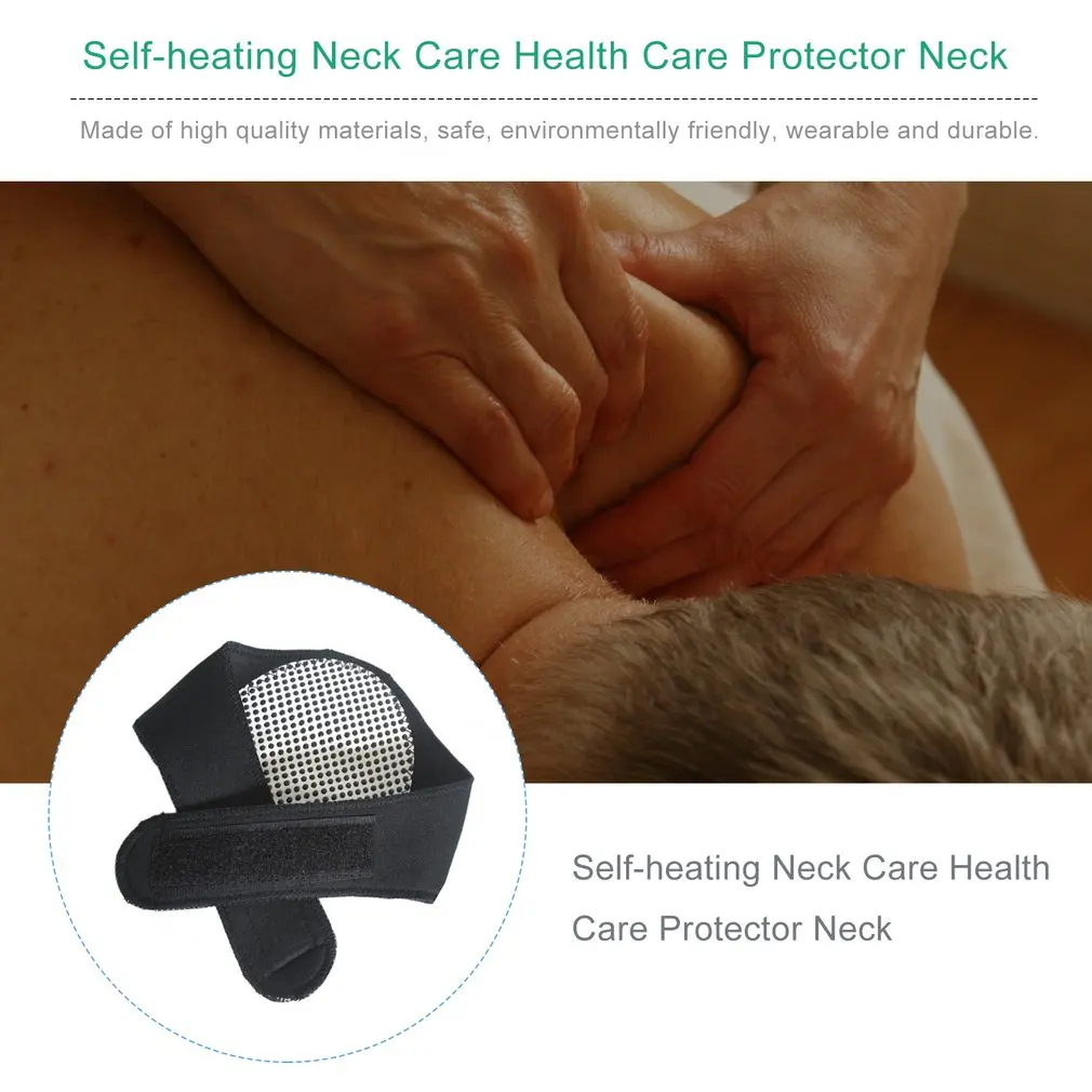 Универсальная САМОНАГРЕВАЮЩАЯСЯ магнитная терапия защита шеи наклейка на шею