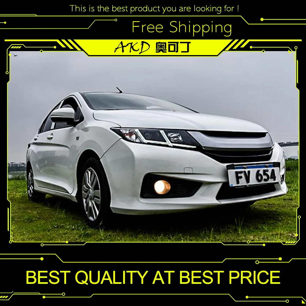 АКД автомобильный Стайлинг для Honda City фары 2014-2016 новый городской светодиодный