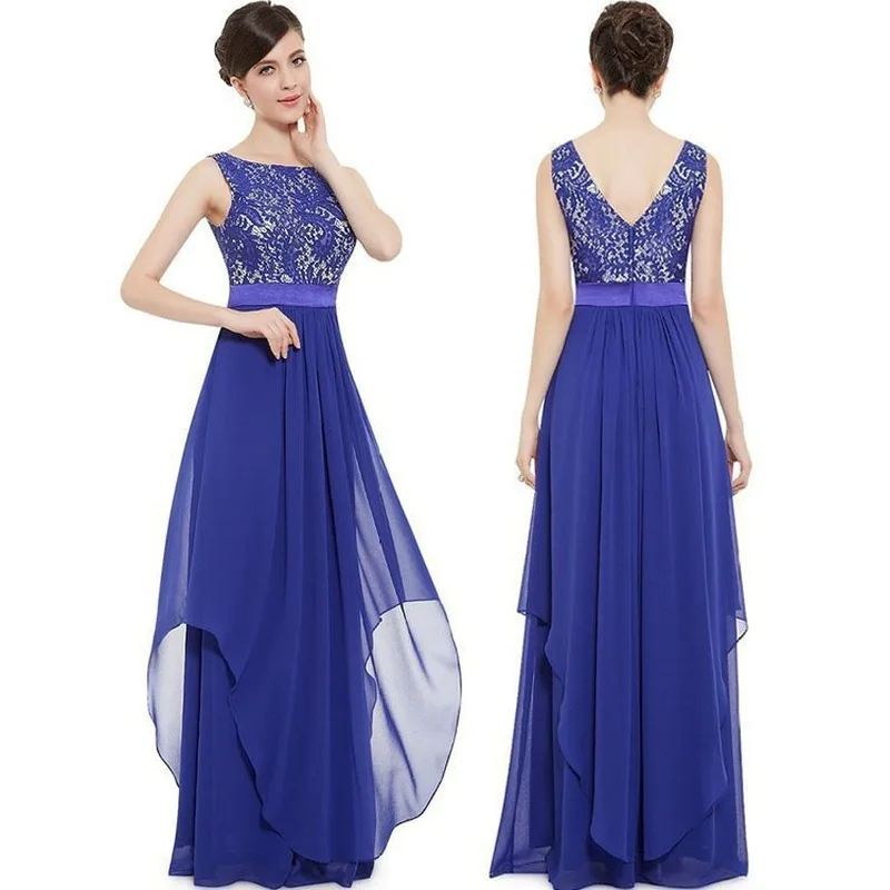 Robe De Soiree элегантное кружевное длинное вечернее платье трапециевидной формы без