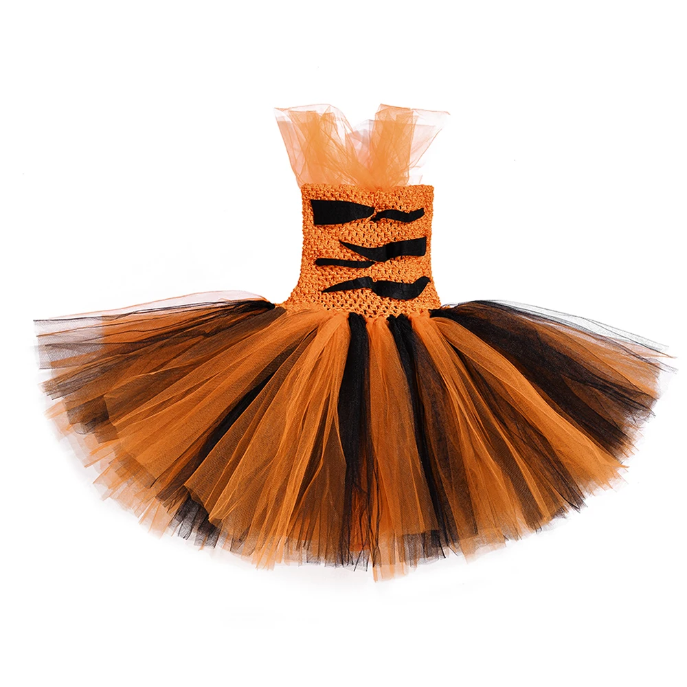 Tiger Girls Tutu Dress Outfit Zoo Animal Toddler Baby Girl Fancy Performance Birthday Party Dresses Kids Halloween Costumes Set | Детская