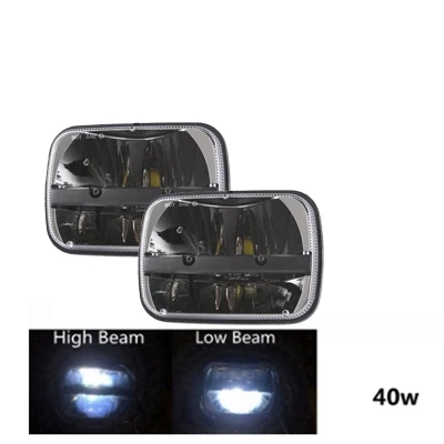 2pcs without DRL Undoeve 1 шт. для Kawasaki zrx 1100 и 1200 7x6 светодиодный фары H4 свет дальнего ближнего света - Цвет: 2pcs without DRL