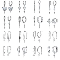 diy earrings jewelry making accessories fastener earwire earring hooks clasps for fashion pearls earring making material