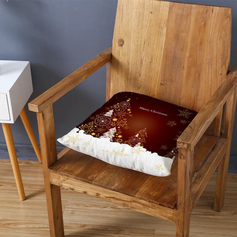 Новый рождественский чехол для дивана из хлопка и льна с Санта Клаусом