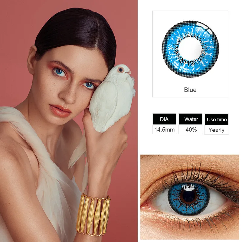 Цветные линзы ed для косплея Хэллоуина яркие фиолетовые контактные глаз с