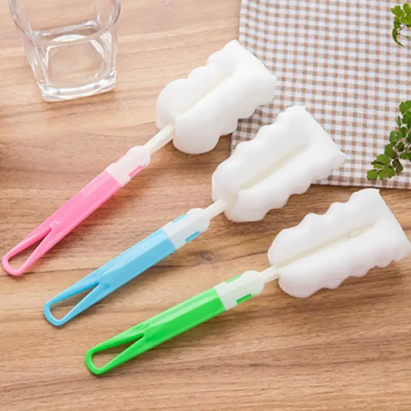 Sponge Cup Cleaning Brush With Long Handle And Strong Insulation Glass | Дом и сад