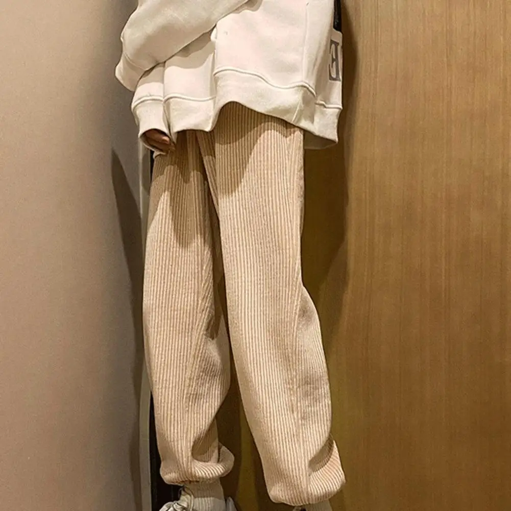 

Men Straight PantsCorduroy Solid Color Oversize Trousers Korean Streetwear Man Warm Pants 2021 for Daily Wear