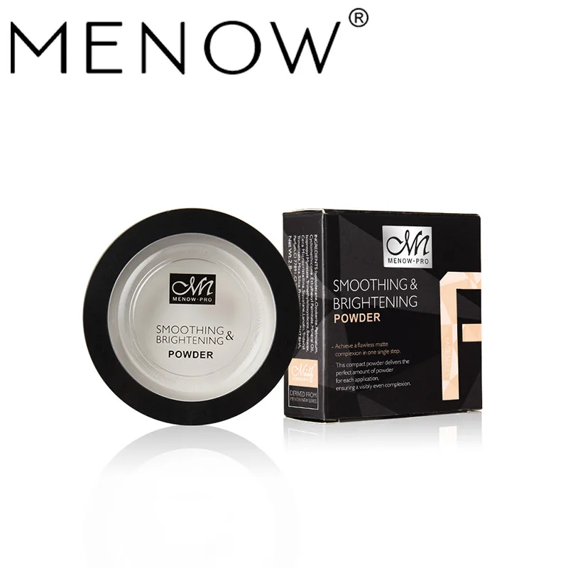 Hot Selling Menow F16008 White Trim Makeup Powder Cake Moisturizing Concealer Highlight Powder Cosmetic Gift for Women or Girl