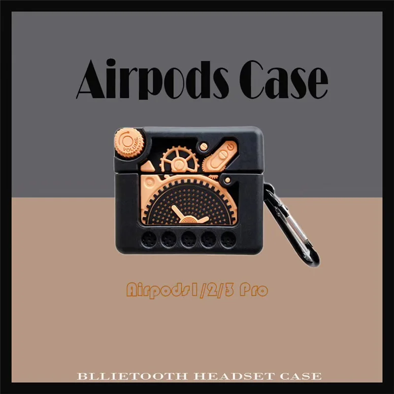 

For Airpods Case,3D Mini Gear Player Case For Airpods Pro Case Silicone Earphone Cover For Apple Airpods 1/2 Case For Kids
