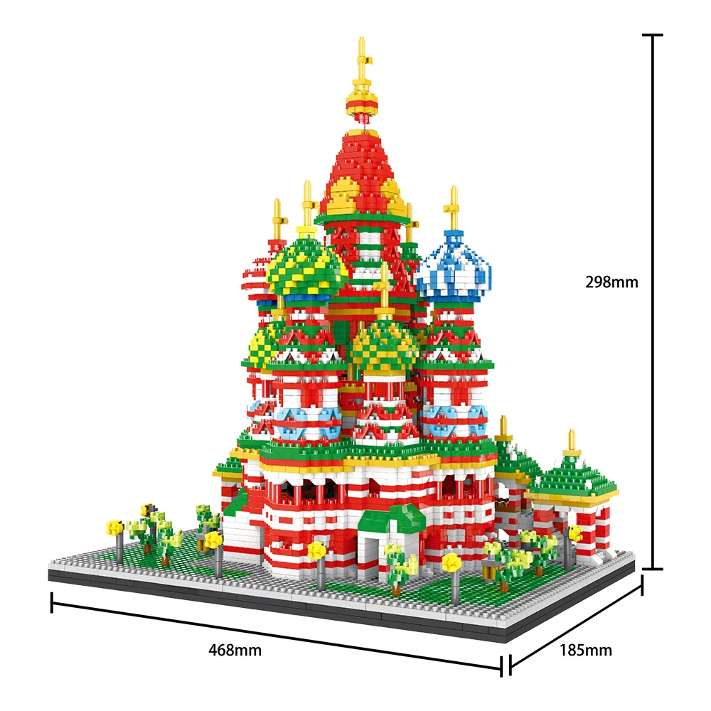 Модель Wassili атомный собор набор строительных блоков 4650 шт. Подарочная игрушка для