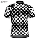 Новая Стильная летняя черно-белая мужская велосипедная футболка с цепочкой, с коротким рукавом, XIMATT, для улицы, для Bmx, для мотокросса, Спортивная одежда на заказ
