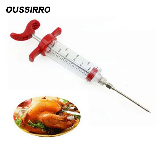 1 Piece BBQ Kit Roasting Syringe Marinade Adding Needle Kitchen Accessories Soy Nozzle Pin Tool | Дом и сад