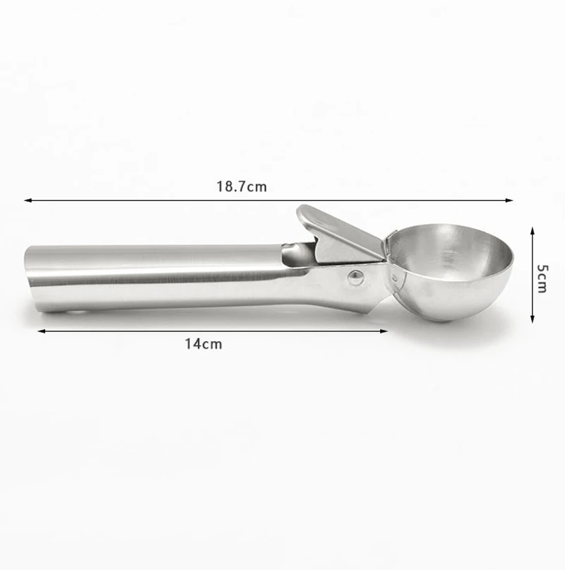 Ложка для мороженого кухонный прибор из нержавеющей стали с ручкой фруктов