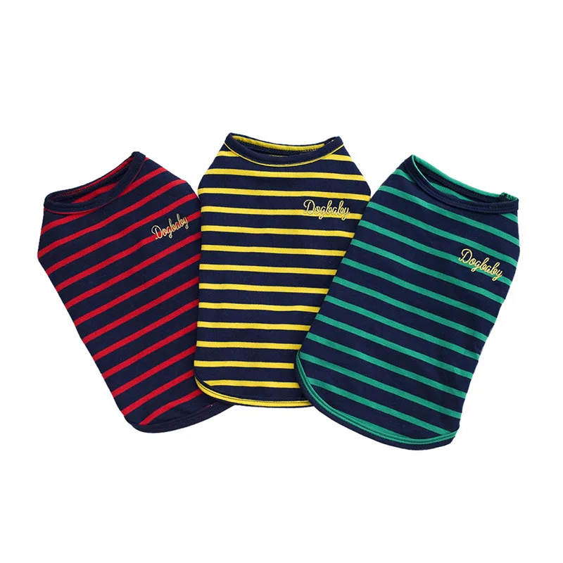 Летняя женская жилетка рубашка однотонная одежда для кошек домашних животных