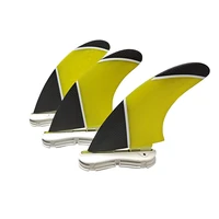 up blackyellowblue color surf fins double tabs 2 fins pm m double tabs 2 tri fin set fiberglass tri fins upsurf surfboard fins