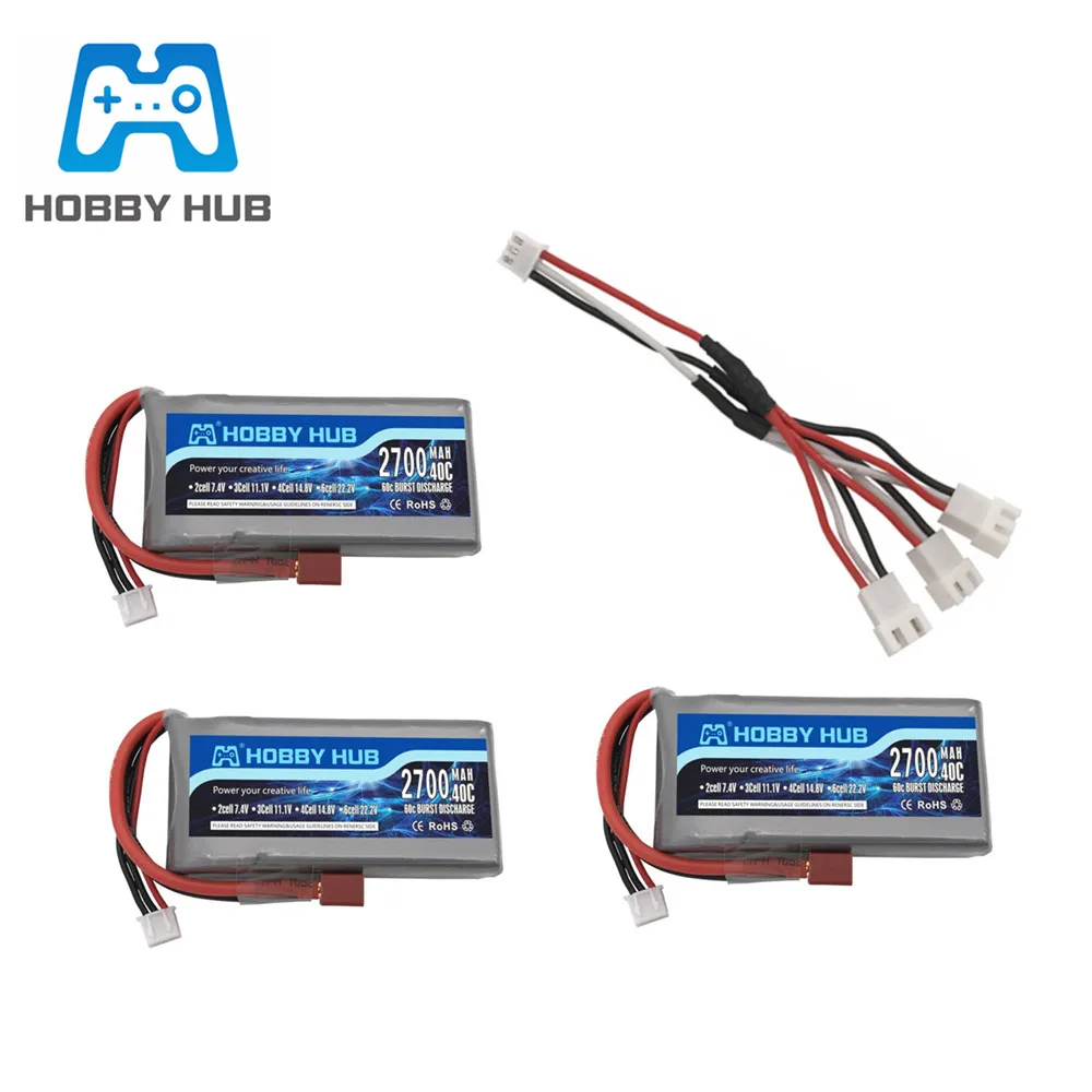 RC Lipo Battery 2s 7.4V 2700mAh 40C Max 60C +7.4v charger For Wltoys 12428 12423 Car feiyue 03 Q39 Upgrade parts | Игрушки и хобби
